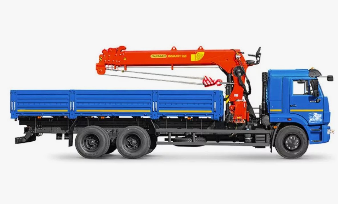 Бортовой автомобиль КАМАЗ 65117 с КМУ Инман ИТ-200