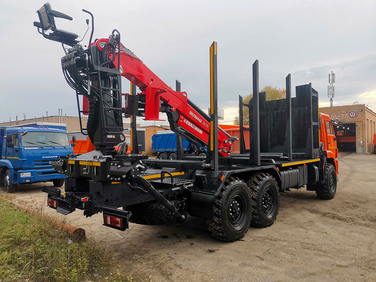 Сортиментовоз КАМАЗ 43118 с КМУ Велмаш ВМ10-74